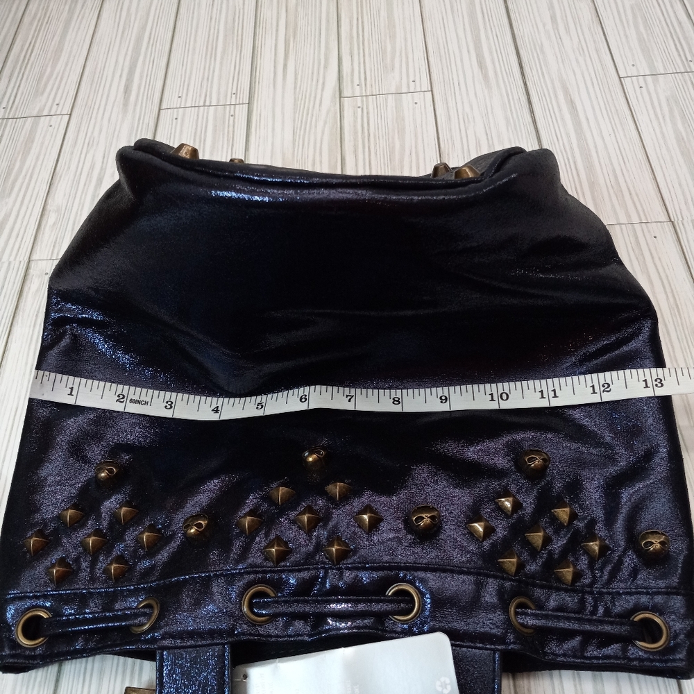 Disney Store Nightmare Before Christmas Metallic Studded Bucket Bag - Picture 11 of 12